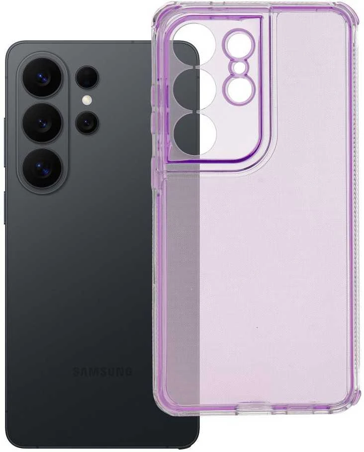 Oem MATRIX CLEAR dėklas, skirtas SAMSUNG S26, itin šviesiai violetinis