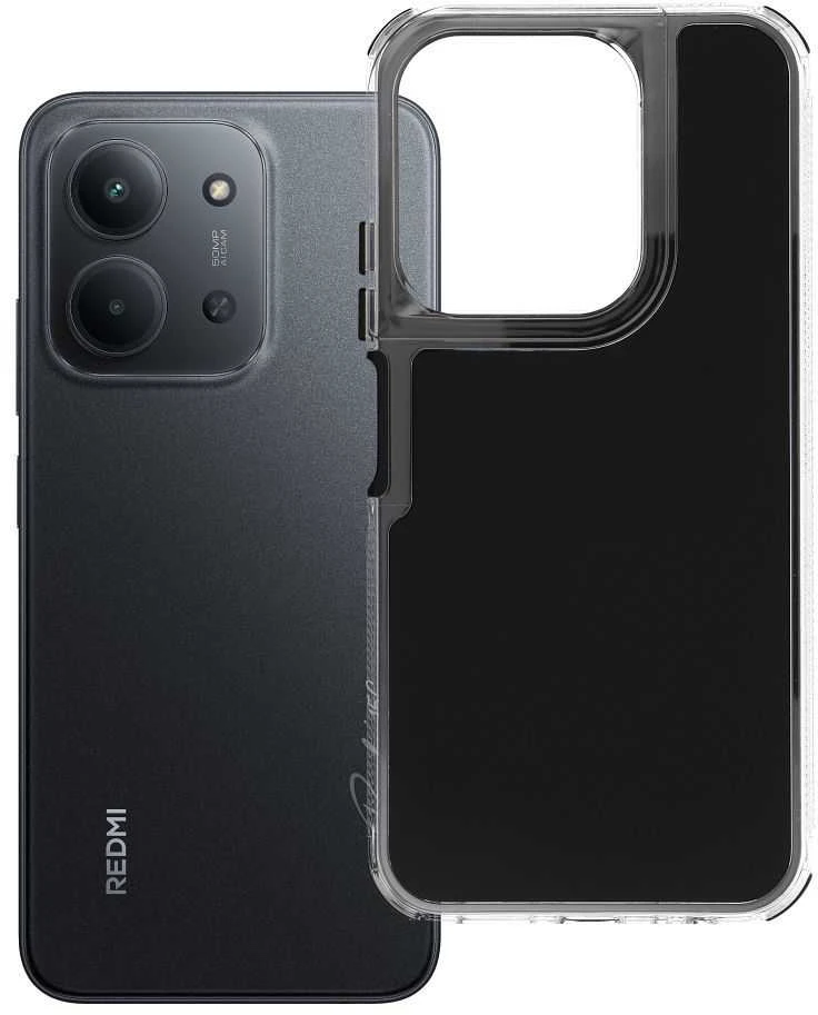 Oem MATRIX dėklas, skirtas XIAOMI Redmi 15C, juodas