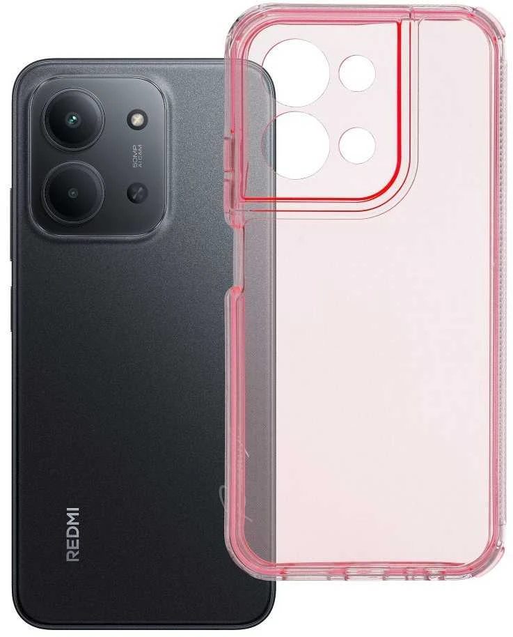 Oem MATRIX CLEAR dėklas, skirtas XIAOMI Redmi 15C, rožinės spalvos