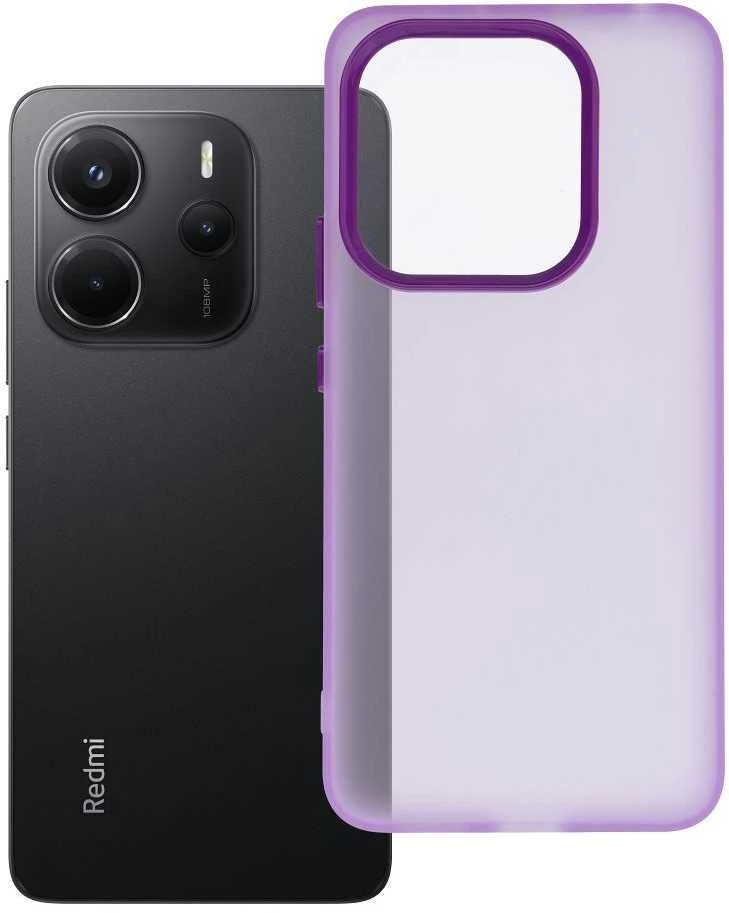 Oem SAPPY Dėklas skirtas Xiaomi Redmi Note 14 4G (GLOBAL - 164,84mm x 78,15mm x 8,16mm) violetinės spalvos
