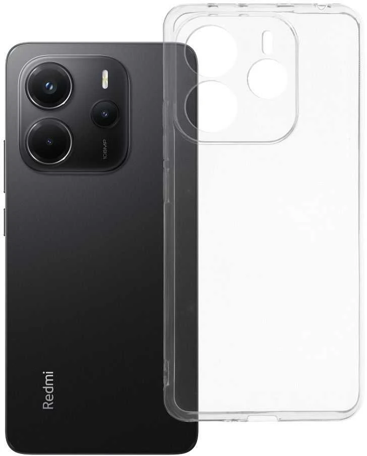 Oem CLEAR Dėklas 2 mm skirtas Xiaomi Redmi Note 14 5G (camera protection) skaidrus