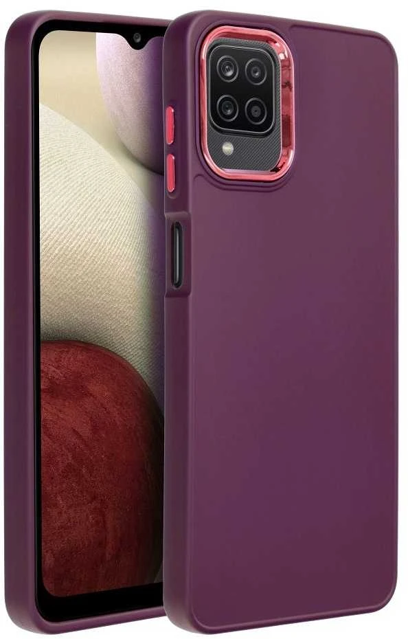 Oem FRAME dėklas skirtas Samsung Galaxy A12 / M12 violetinės spalvos