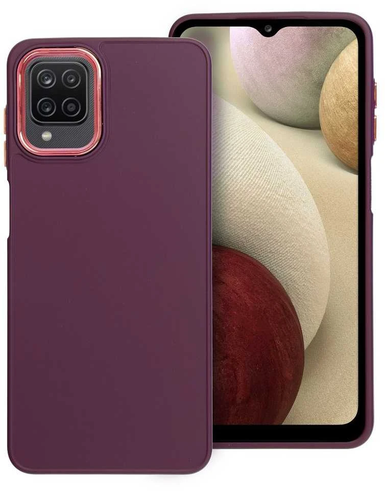 Oem FRAME dėklas skirtas Samsung Galaxy A12 / M12 violetinės spalvos