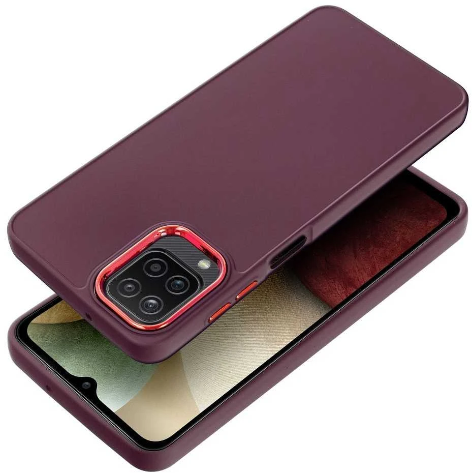 Oem FRAME dėklas skirtas Samsung Galaxy A12 / M12 violetinės spalvos