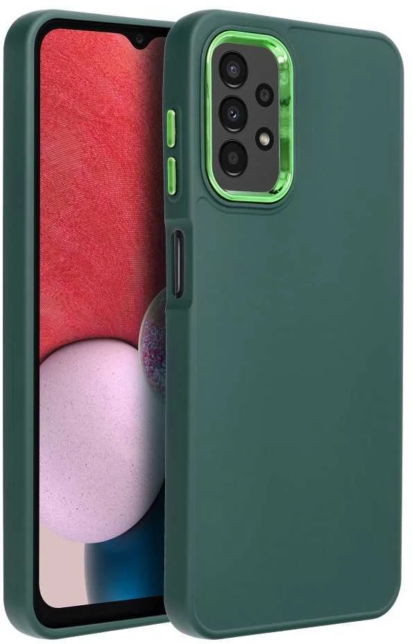 Oem FRAME dėklas skirtas Samsung Galaxy A13 4G žalios spalvos