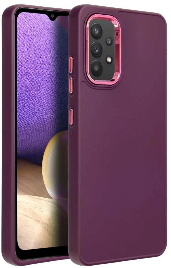 Oem FRAME dėklas skirtas Samsung Galaxy A32 LTE ( 4G ) violetinės spalvos