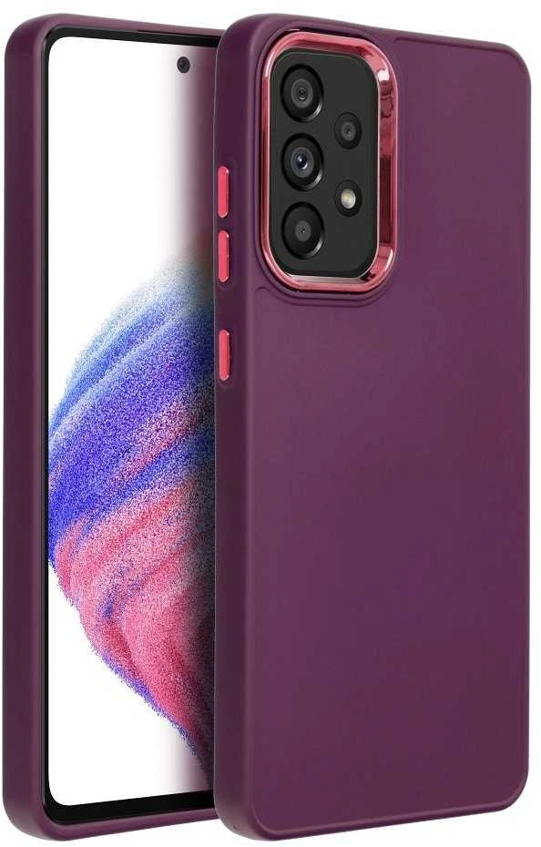 Dėklas Oem Futerał FRAME do SAMSUNG A52 5G / A52 LTE ( 4G ) / A52s 5G violetinė