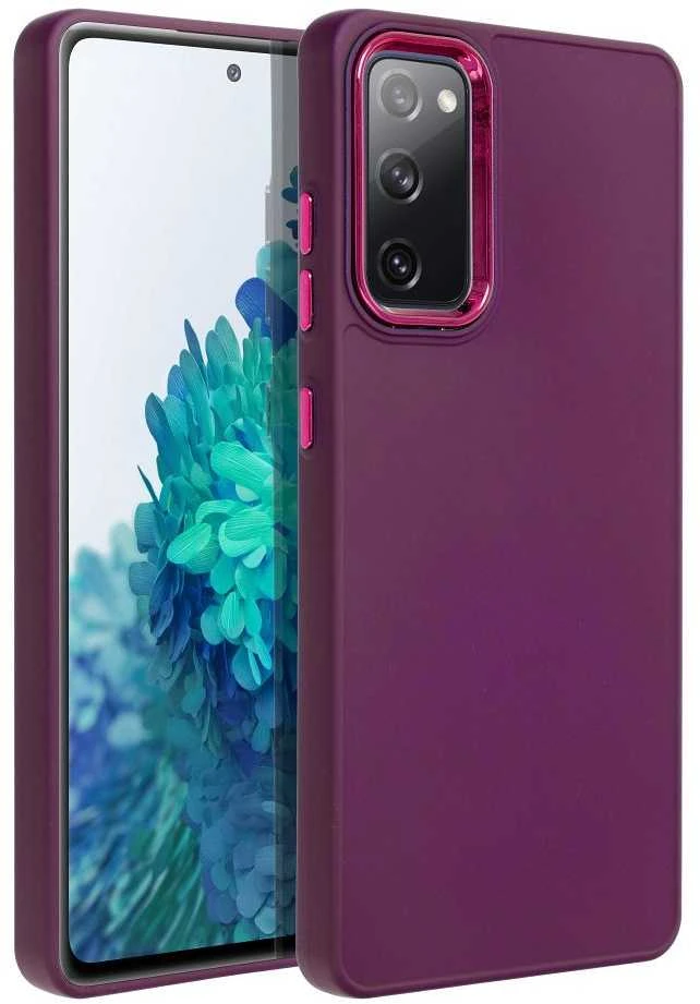 Oem FRAME dėklas skirtas Samsung Galaxy S20 FE / S20 FE 5G violetinės spalvos