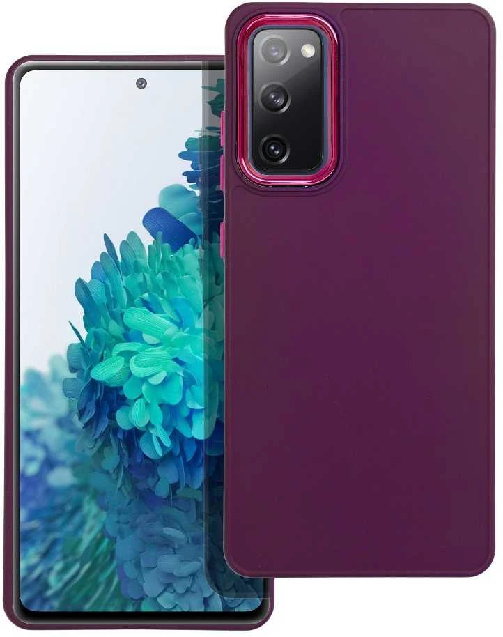 Oem FRAME dėklas skirtas Samsung Galaxy S20 FE / S20 FE 5G violetinės spalvos