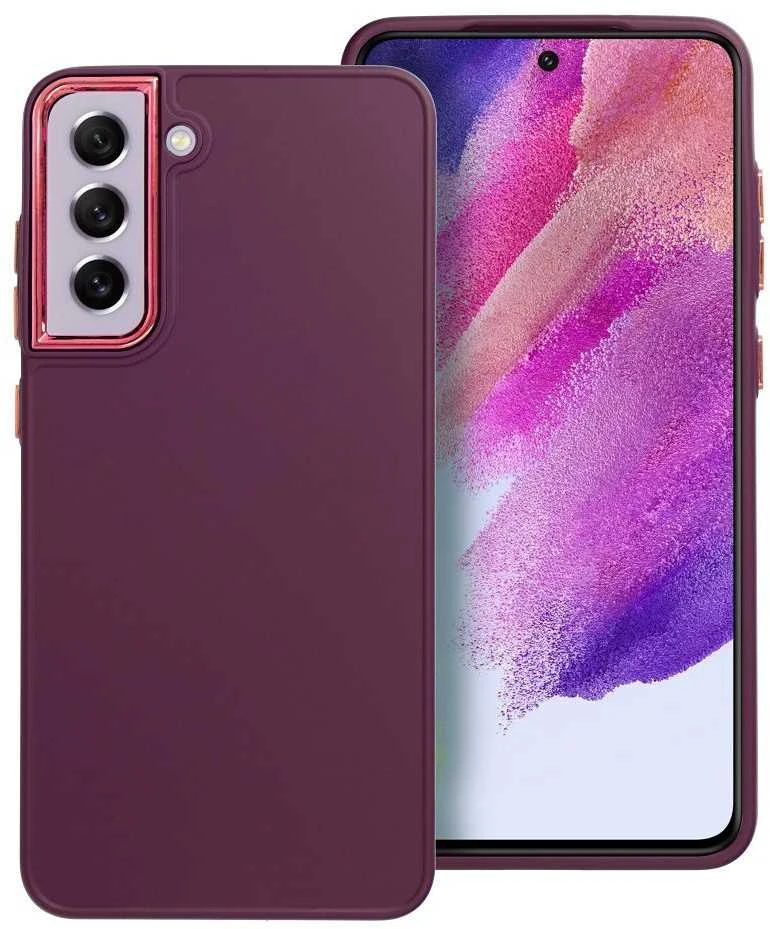 Oem FRAME dėklas skirtas Samsung Galaxy S21 FE violetinės spalvos