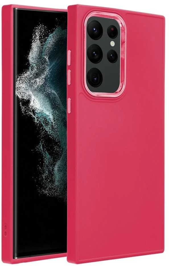 Oem FRAME Dėklas skirtas Samsung Galaxy S22 Ultra magenta