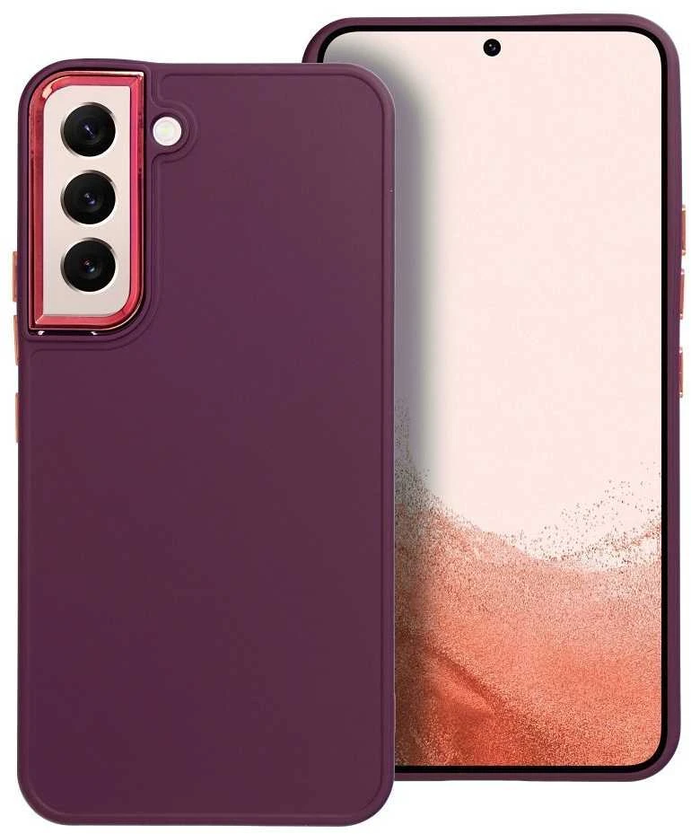 Oem FRAME dėklas skirtas Samsung Galaxy S22 violetinės spalvos