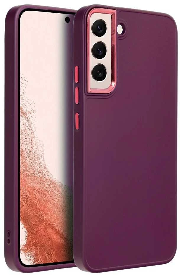 Oem FRAME dėklas skirtas Samsung Galaxy S22 violetinės spalvos