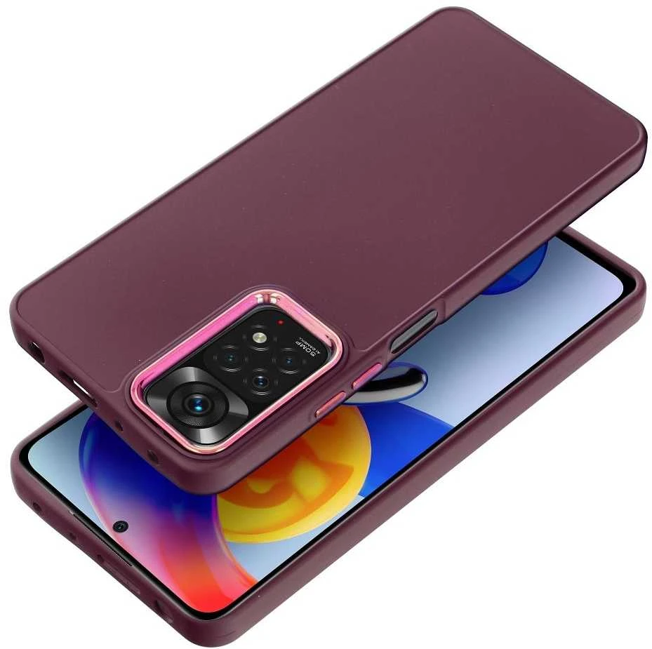 Oem FRAME dėklas skirtas XIAOMI Redmi Note 11 / 11S violetinės spalvos