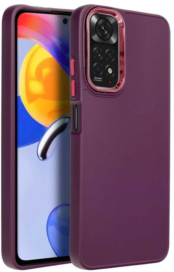 Oem FRAME dėklas skirtas XIAOMI Redmi Note 11 / 11S violetinės spalvos