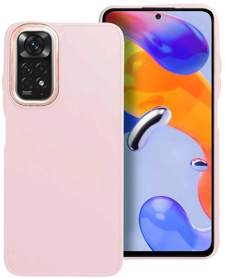 Oem FRAME dėklas skirtas XIAOMI Redmi Note 11 / 11S powder rožinės spalvos