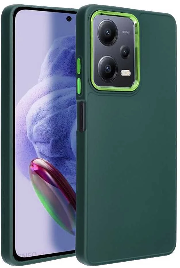 Oem FRAME dėklas skirtas Xiaomi Redmi Note 12 Pro 5G žalios spalvos