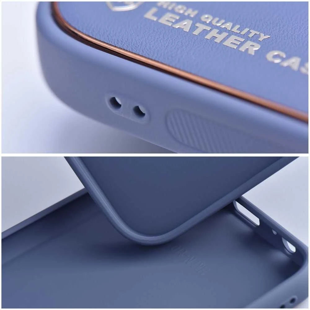 Dėklas telefonui Forcell LEATHER skirtas iPhone 12 Pro Max, mėlyna