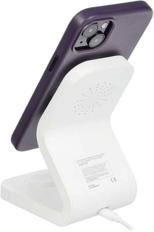 Dėklas Leather Mag Cover (MagSafe) skirtas iPhone 16 violetinis