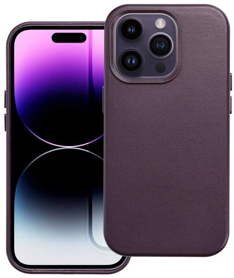 Oem Dėklas Leather Mag Cover (MagSafe) skirtas iPhone 16 Plus violetinis