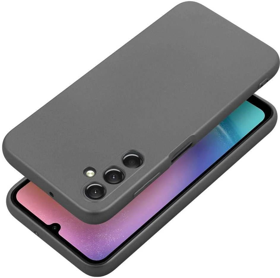 Oem METALLIC Dėklas skirtas Samsung Galaxy A25 5G pilkos spalvos
