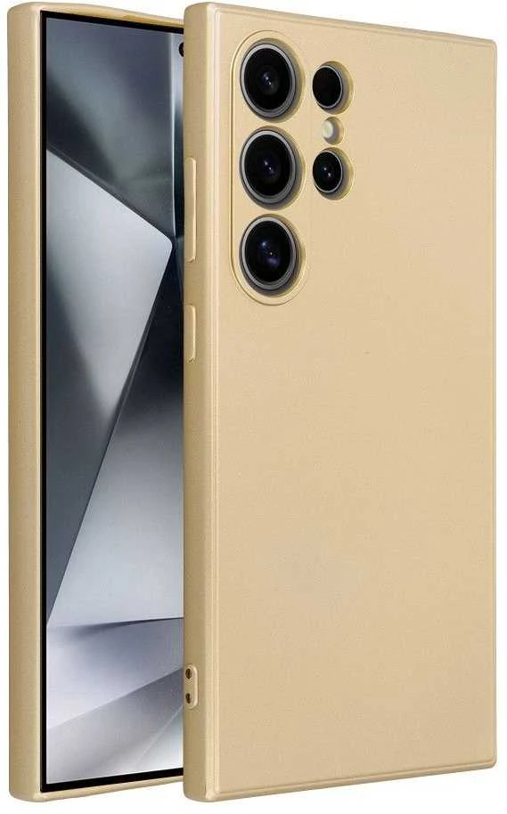 Oem METALLIC Dėklas skirtas Samsung Galaxy S24 Ultra aukso spalvos