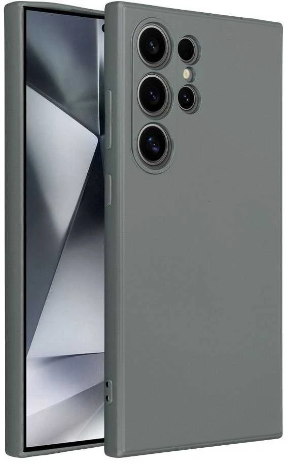 Oem METALLIC Dėklas skirtas Samsung Galaxy S24 Ultra pilkos spalvos