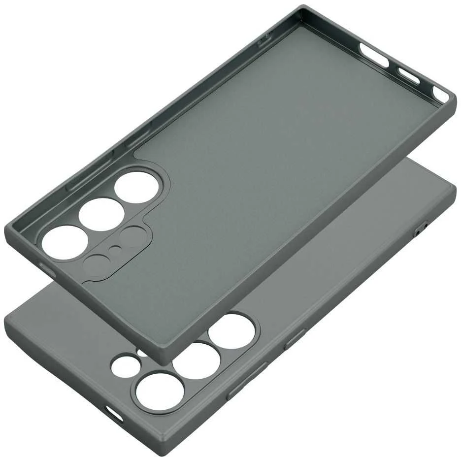Oem METALLIC Dėklas skirtas Samsung Galaxy S24 Ultra pilkos spalvos