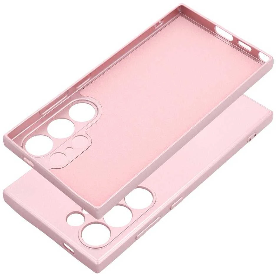 Oem METALLIC Dėklas skirtas Samsung Galaxy S24 Ultra rožinės spalvos