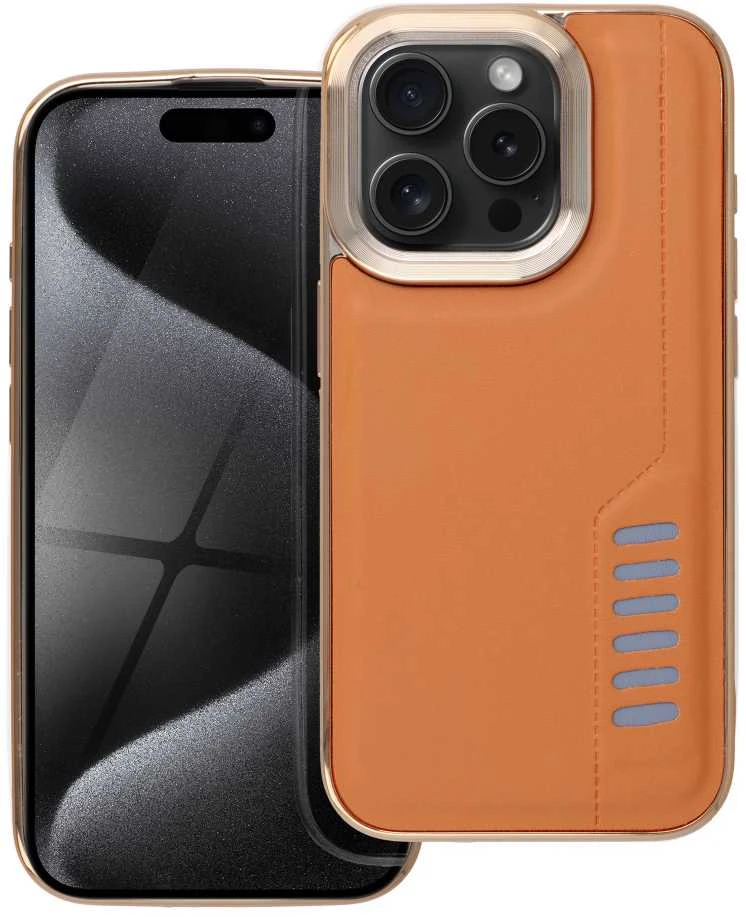 Dėklas Oem MILANO Case for IPHONE 15 Pro ruda