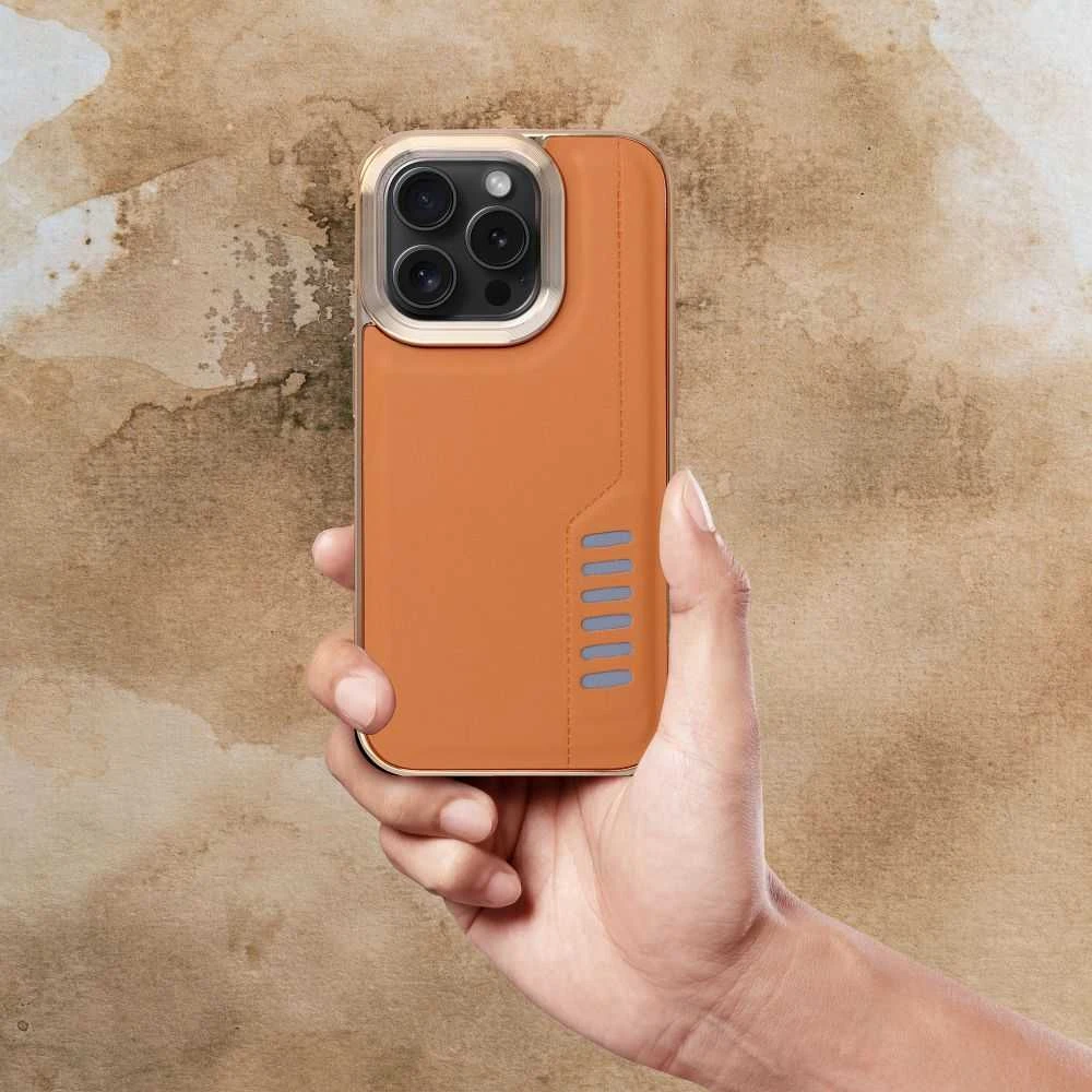 Dėklas Oem MILANO Case for IPHONE 15 Pro ruda