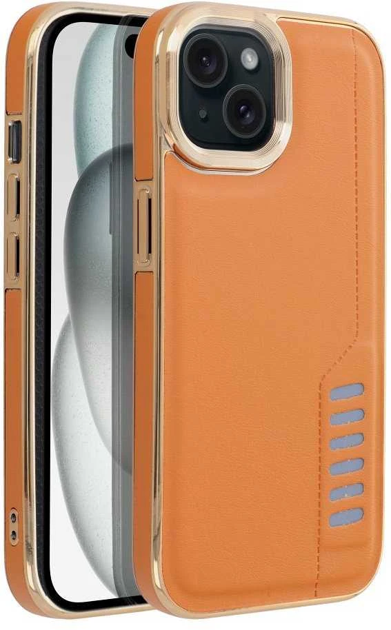 Dėklas Oem MILANO Case for IPHONE 15 ruda