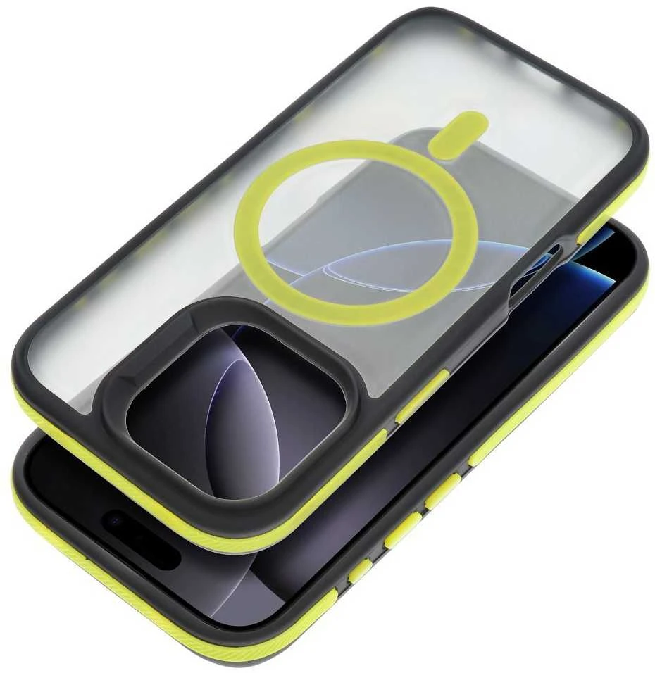 Oem Originalus „iPhone 16 PLUS Neo“ dėklas, suderinamas su „MagSafe“, geltonas