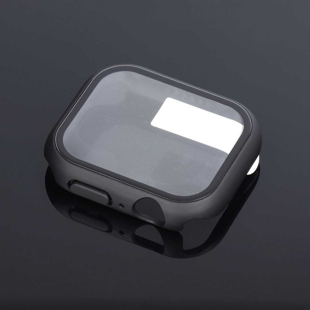 „Bestsuit“ dėklas su hibridiniu stiklu, skirtas „Apple Watch“ serijai 7/8/9–45 mm – grafitas