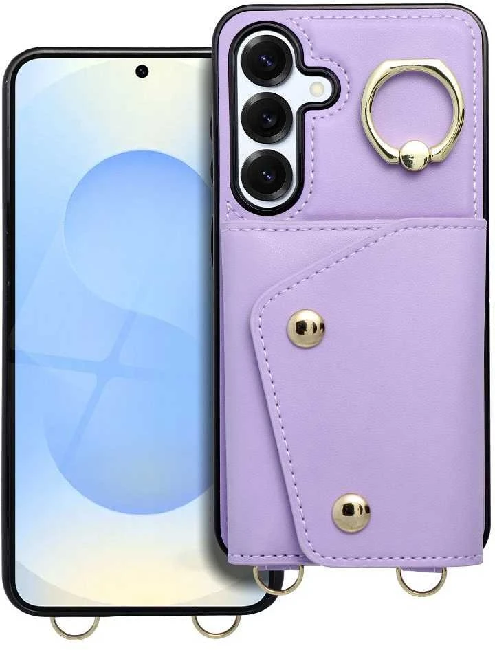 Oem WONDER piniginės dėklas, skirtas SAMSUNG S25 EDGE, alyvinis