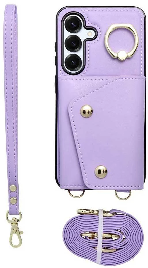 Oem WONDER piniginės dėklas, skirtas SAMSUNG S25 EDGE, alyvinis