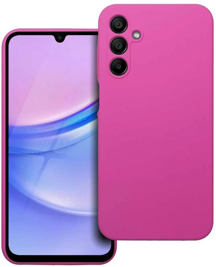 Oem Dėklas SILICONE 2mm skirtas Samsung Galaxy A15 5G / A15 4G rožinės spalvos