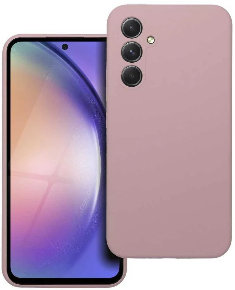 Oem Dėklas SILICONE 2mm skirtas Samsung Galaxy A54 5G rožinės spalvos