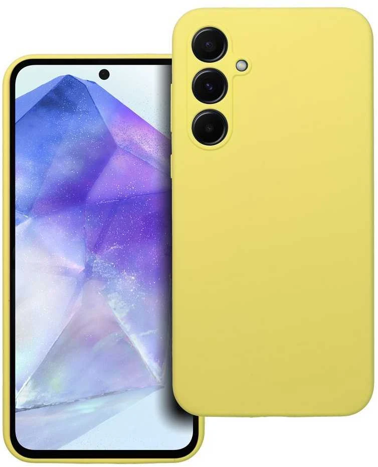 Oem Silikoninis dėklas 2mm skirtas Samsung Galaxy A55 5G lemon