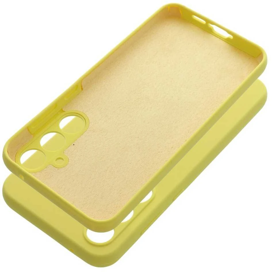 Oem Silikoninis dėklas 2mm skirtas Samsung Galaxy A55 5G lemon