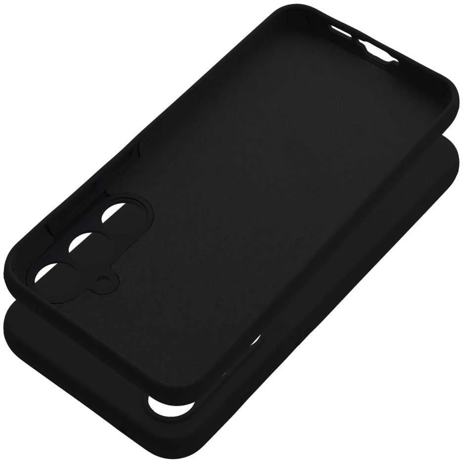 Oem Silikoninis dėklas 2mm skirtas Samsung Galaxy A55 5G juodos spalvos