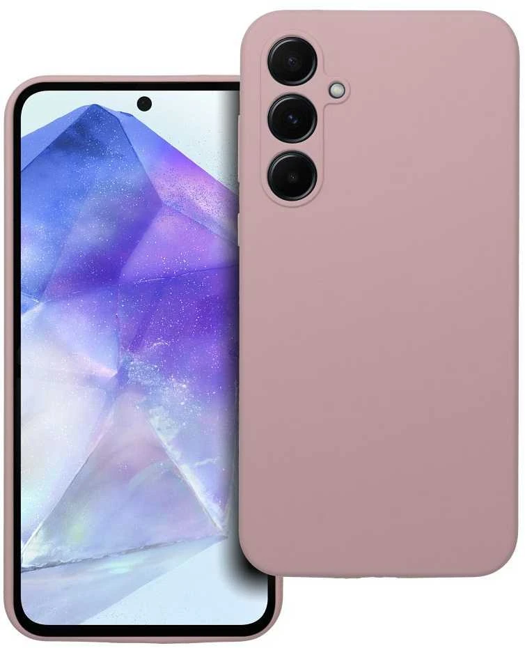 Oem Silikoninis dėklas 2mm skirtas Samsung Galaxy A55 5G sand rožinės spalvos