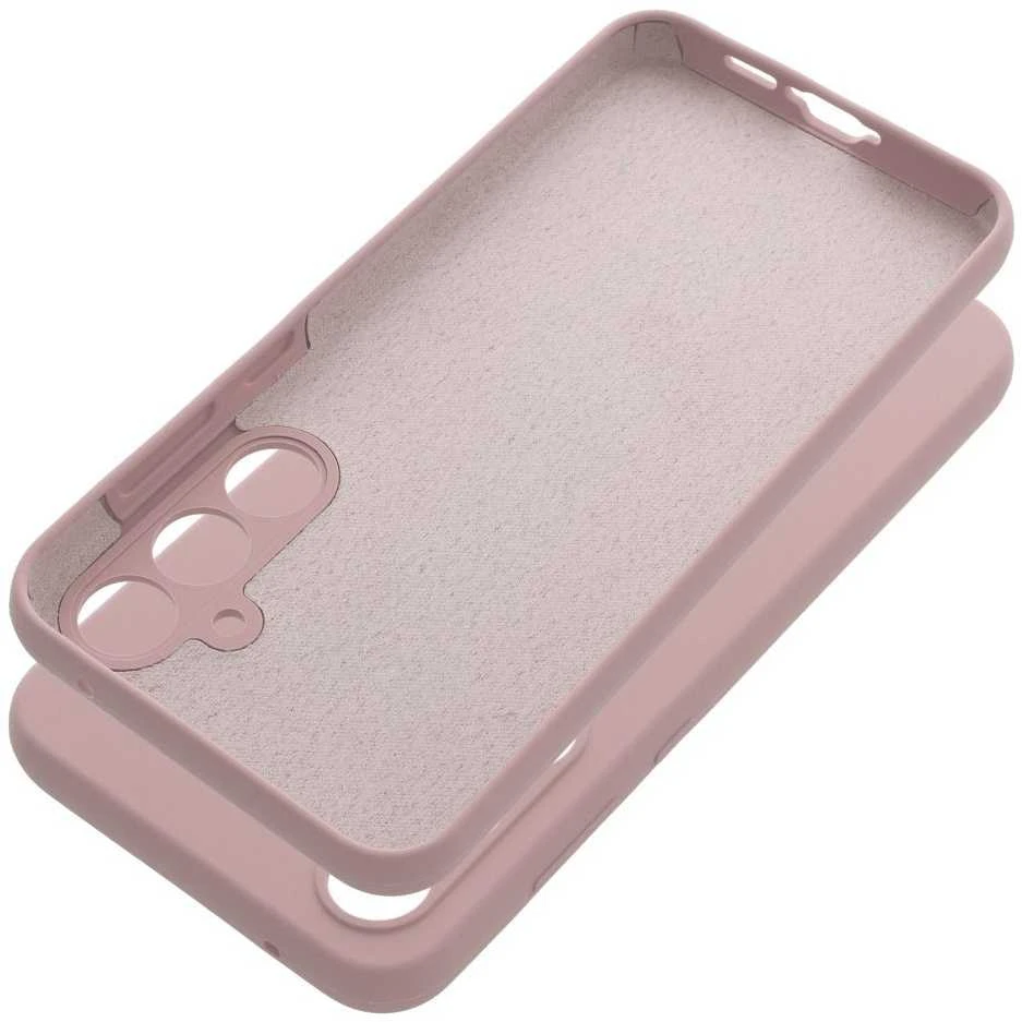 Oem Silikoninis dėklas 2mm skirtas Samsung Galaxy A55 5G sand rožinės spalvos