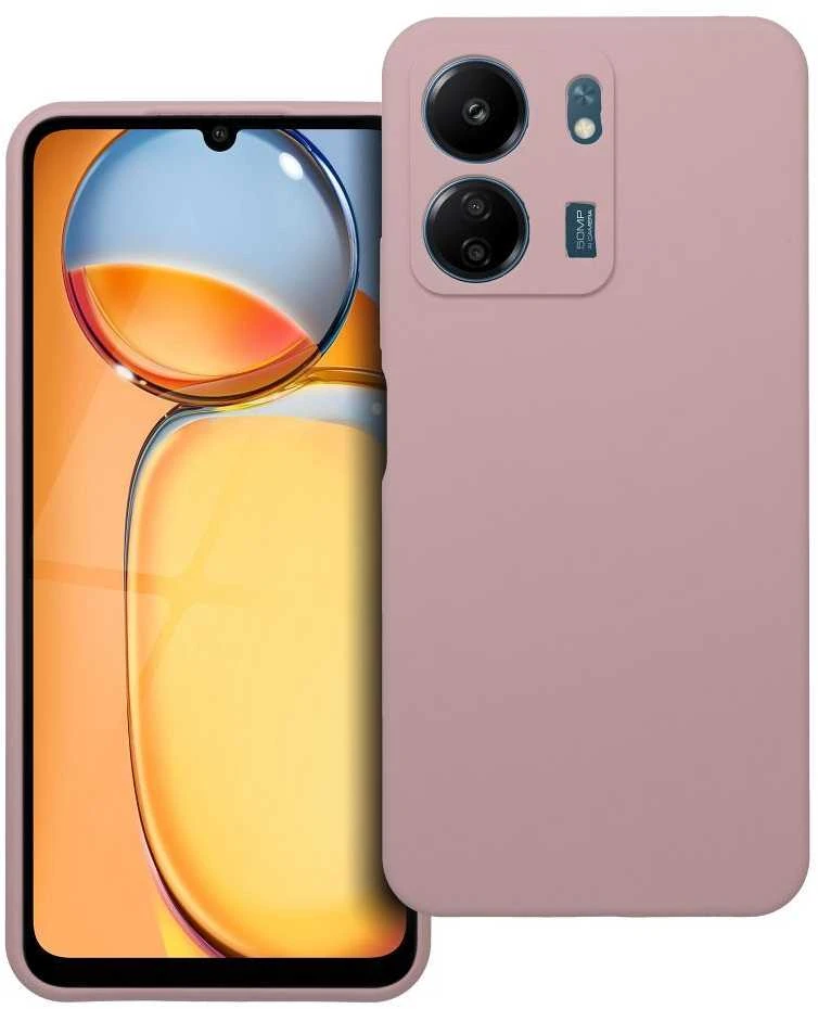 Oem Dėklas SILICONE 2mm skirtas Xiaomi Redmi 13C rožinės spalvos