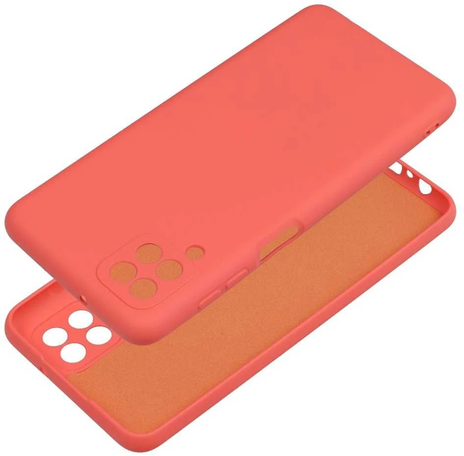 Forcell Dėklas na Samsung A12 Silicone brzoskwiniowe