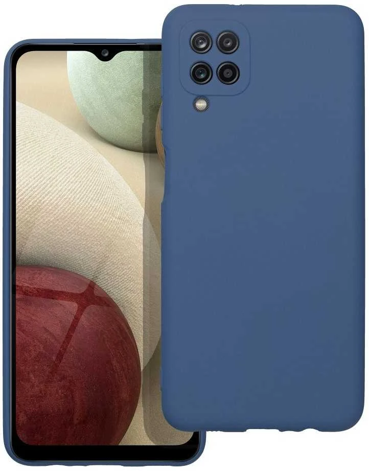 Forcell Oem SILICONE dėklas skirtas Samsung Galaxy A12 mėlynos spalvos