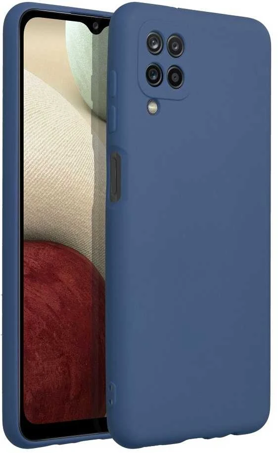 Forcell Oem SILICONE dėklas skirtas Samsung Galaxy A12 mėlynos spalvos