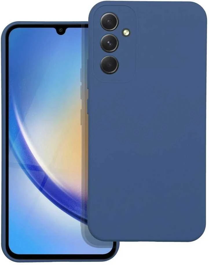 Forcell Dėklas na Samsung A34 5G Silicone mėlyna
