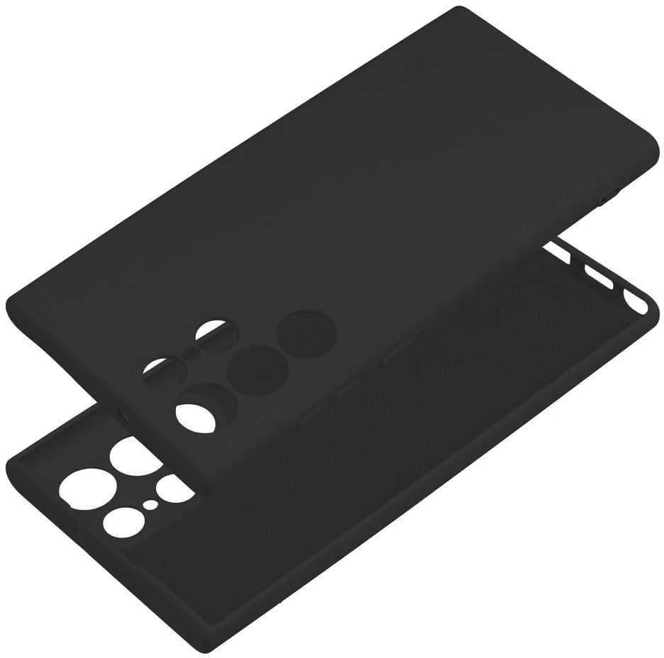 Oem Silikoninis dėklas skirtas Samsung Galaxy S22 Ultra juodos spalvos