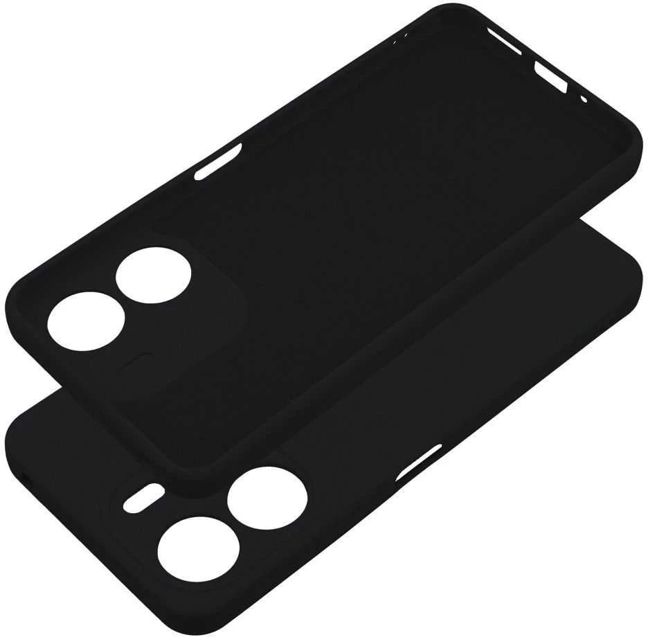 Oem SILICONE dėklas skirtas Xiaomi Redmi 13C / POCO C65 juodos spalvos